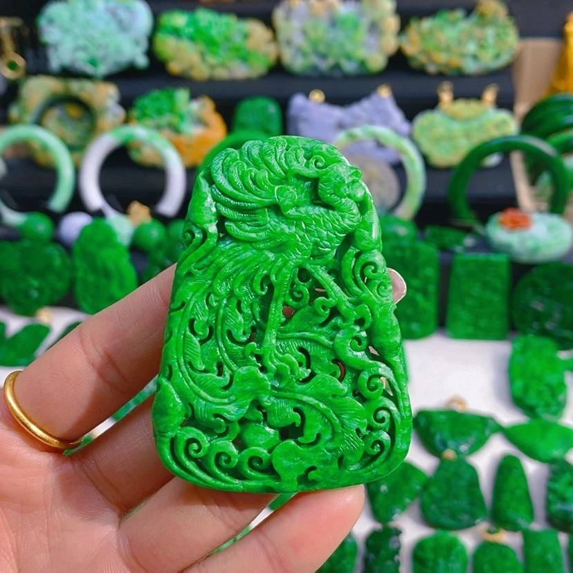 【闪购商品】翡翠颈饰未镶嵌凤凰