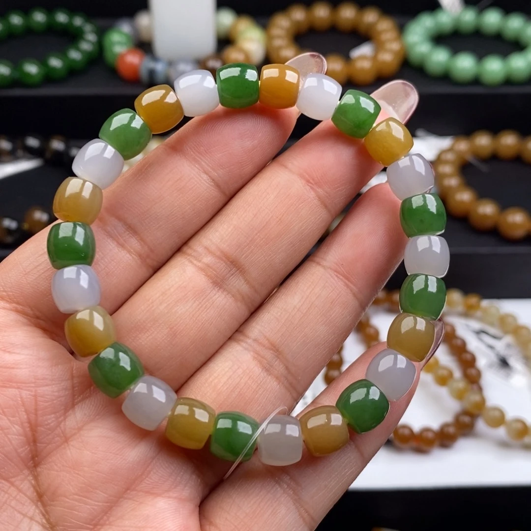 和田玉未镶嵌手链