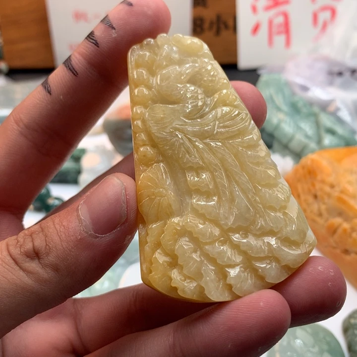 翡翠未镶嵌颈饰保真天然a货翡翠