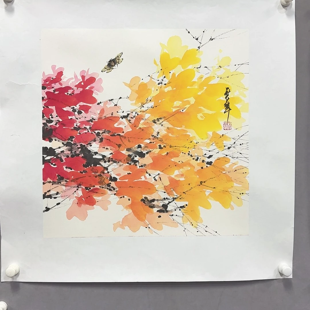 国画亲笔手绘放心去藏