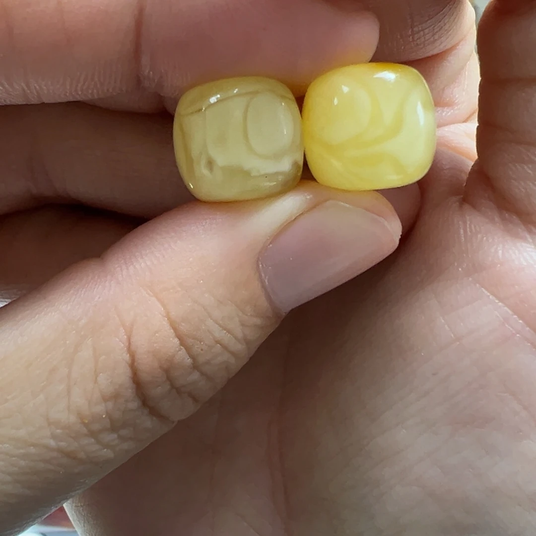 定制琥珀蜜蜡定制一对12老型