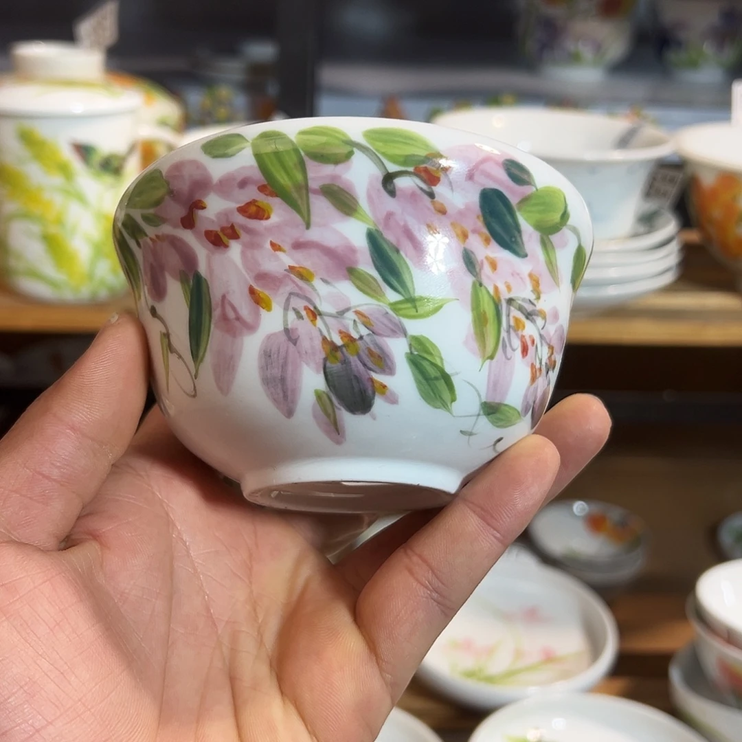 陶瓷景德镇高温釉下陶瓷4葫芦碗