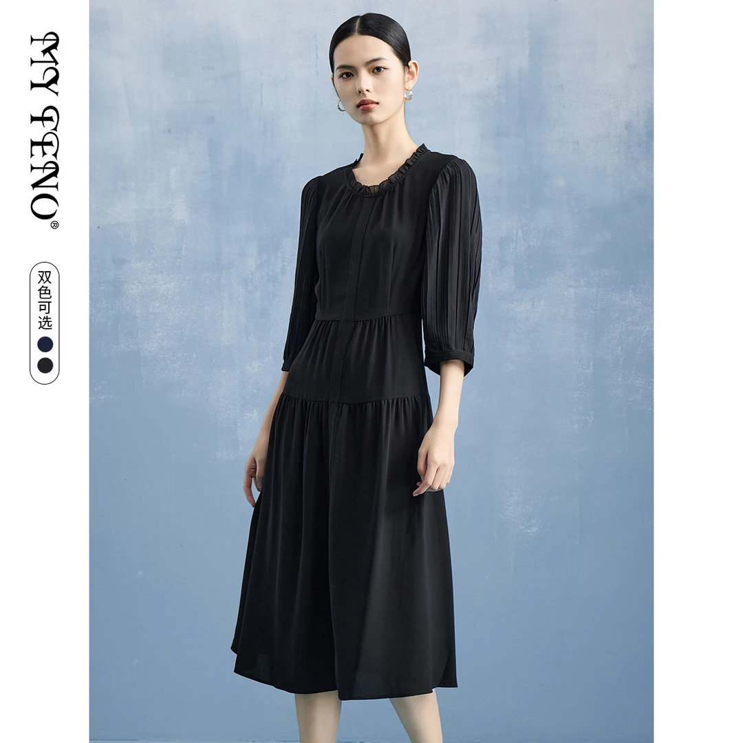 【福利专属】宽松连衣裙女装连衣裙裙子显瘦气质长袖VDS270DRA0