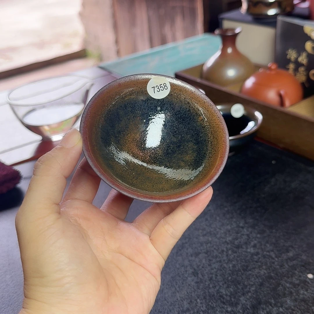 茶盏7358秋罗柴烧手工主人杯