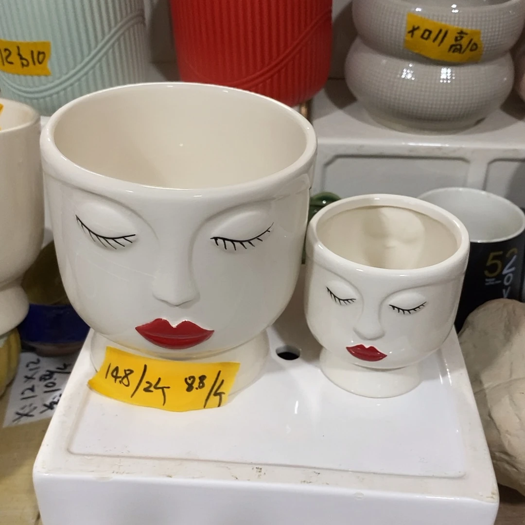 杯子陶盆有孔 瑕疵介意勿拍