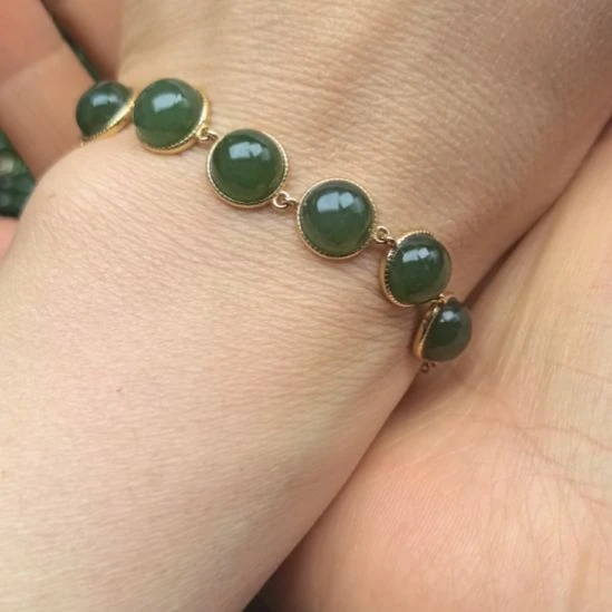 和田玉（碧玉）未镶嵌颈饰手串