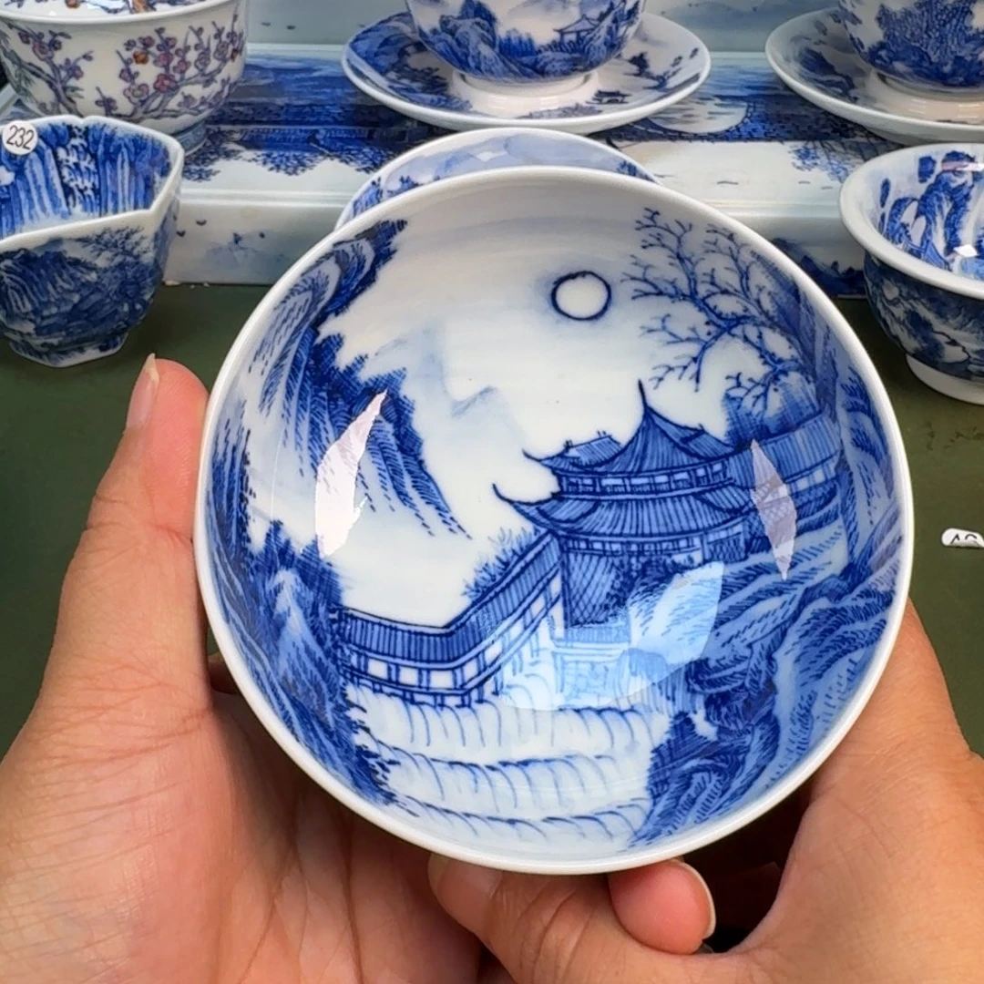 景德镇纯手绘茶具圆圆246