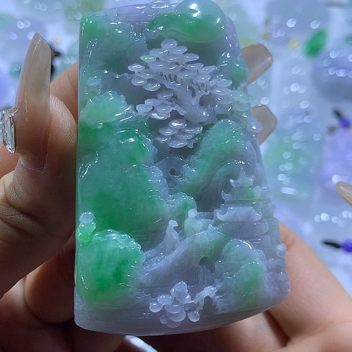 翡翠未镶嵌颈饰天然翡翠A货吊坠