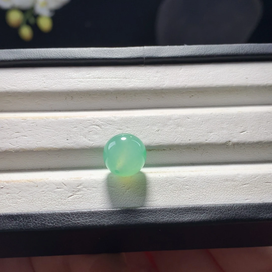 翡翠未镶嵌手链卡12冰阳绿