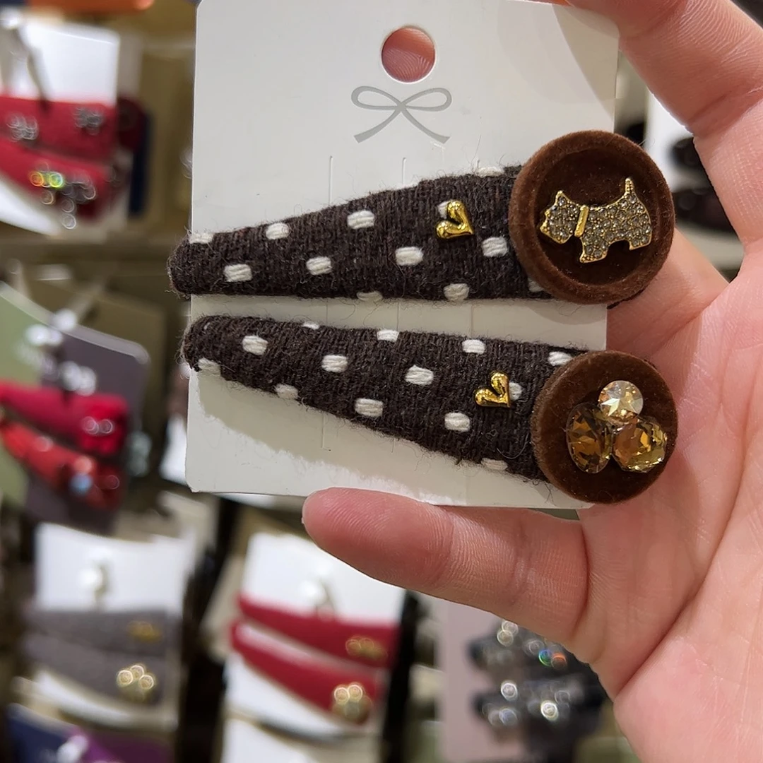 布艺非金属狗狗钻拜拜夹