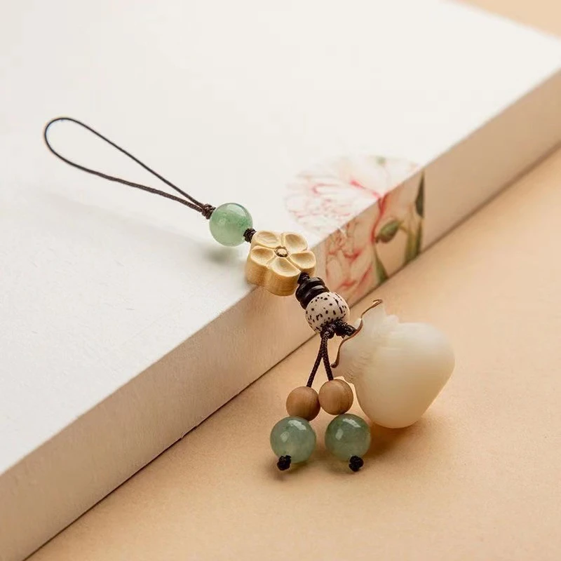 爆款创意手工仿菩提钱袋手机链挂件情侣汽车钥匙扣包挂件小提溜