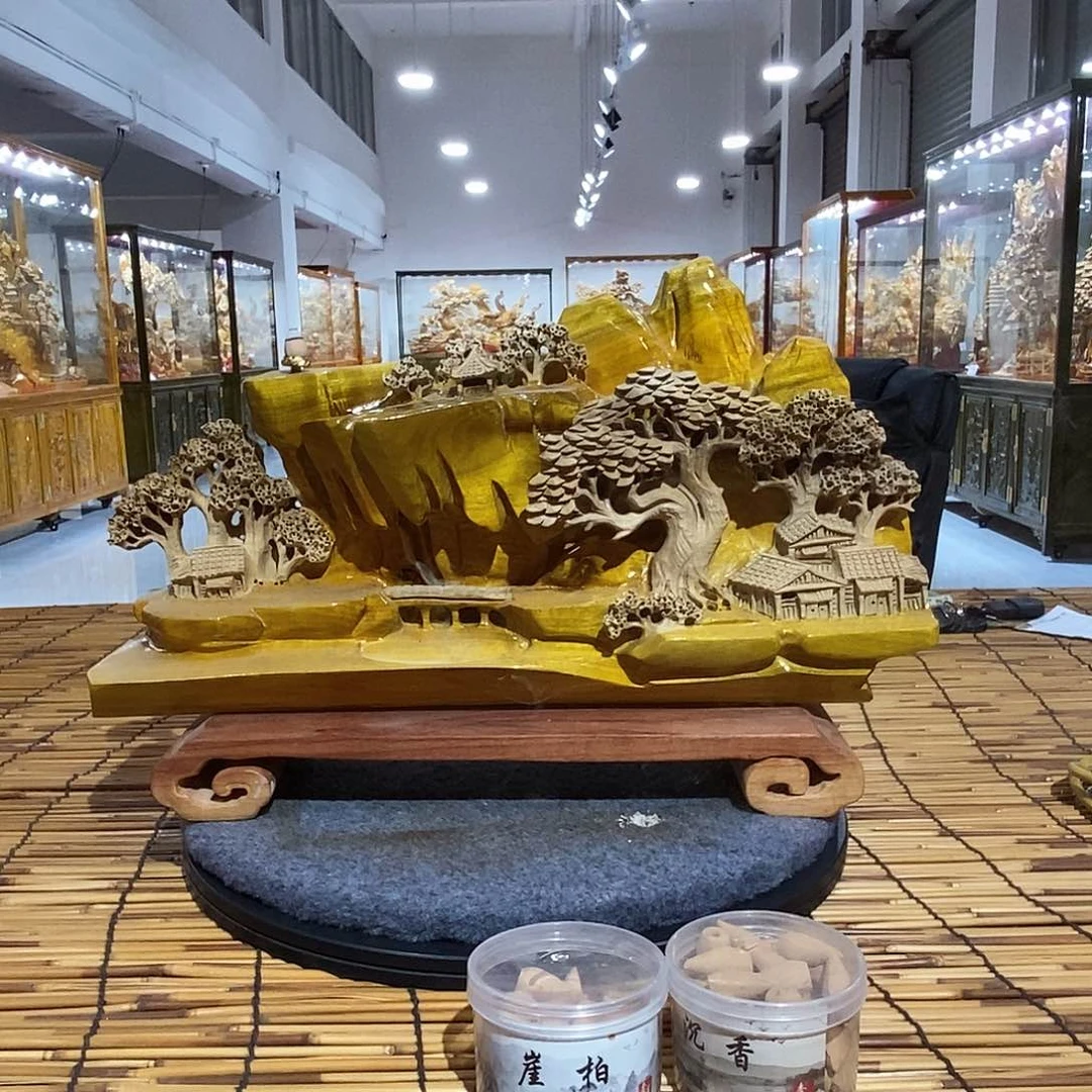 金丝楠铁*豆金丝楠小叶桢楠摆件倒流香