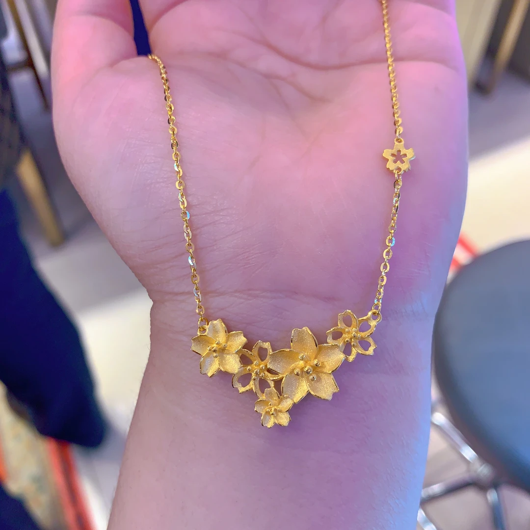 足金繁华似锦五花套链