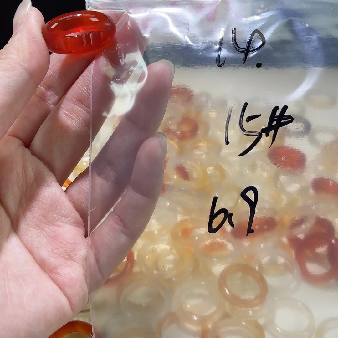 盛****玛瑙/玉髓未镶嵌戒指14