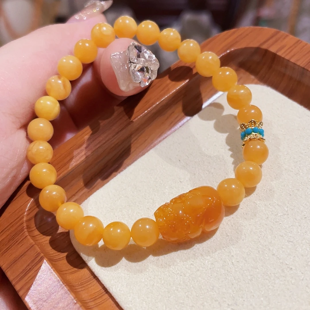 蜜蜡未镶嵌手链手串