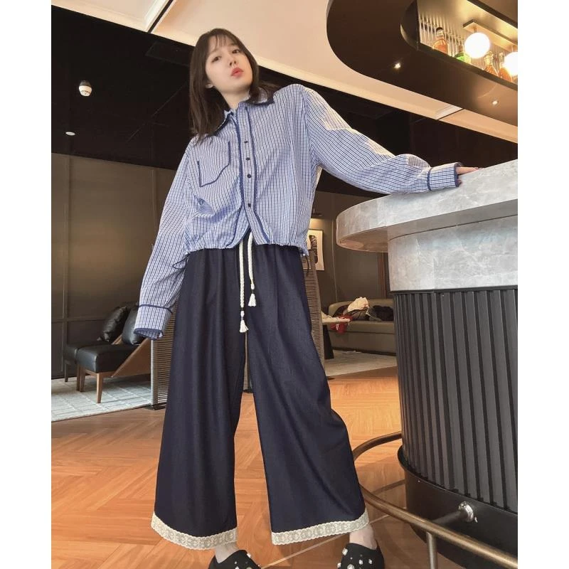 BETTER JOELAY-【悠闲生活】时尚休闲直筒裤子宽松百搭WL9980