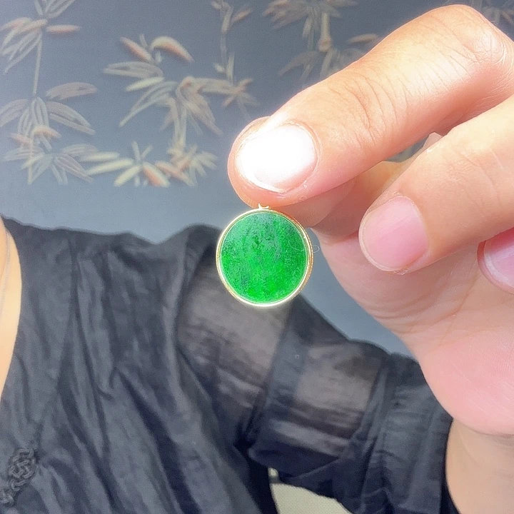 吊坠(不含链)银S925镶嵌翡翠特价