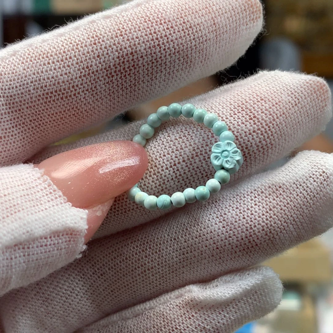 绿松石未镶嵌挂件