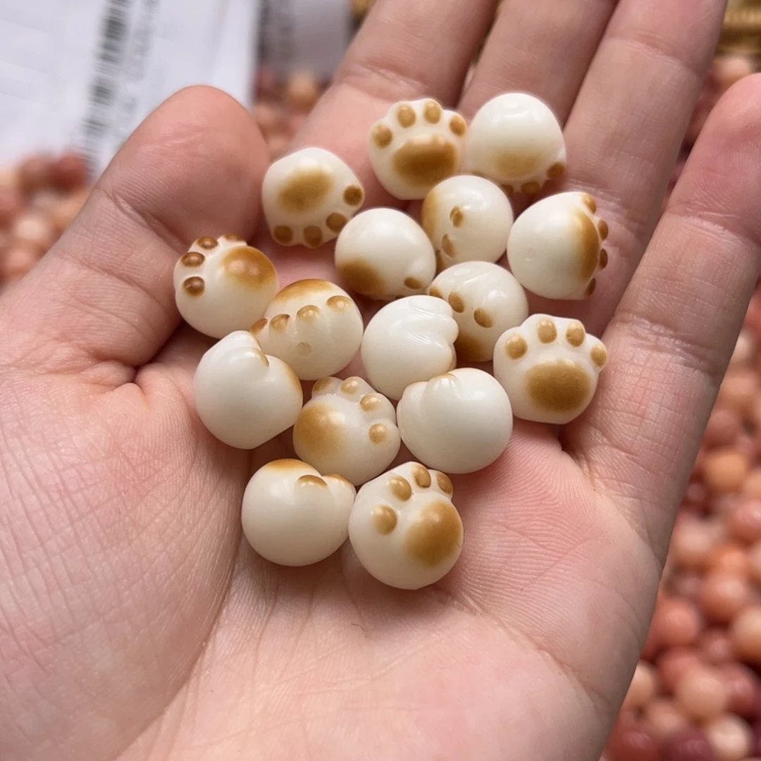 【闪购商品】白玉菩提吊坠z/12 45猫爪炭烧瑕疵