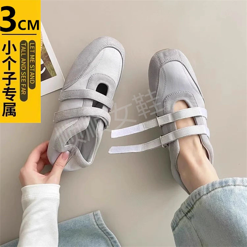 设计感芭蕾舞鞋休闲风玛丽珍鞋魔术贴单鞋女2025新款春秋平底鞋子