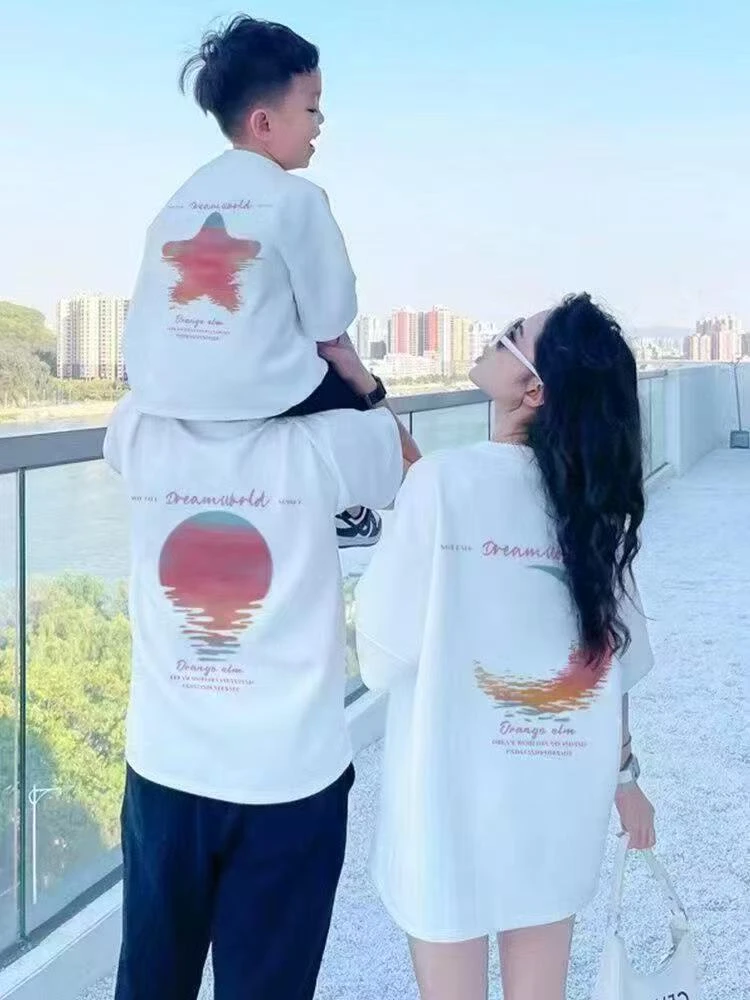 【haobaby】2025夏款星星太阳月亮可亲子T恤5090