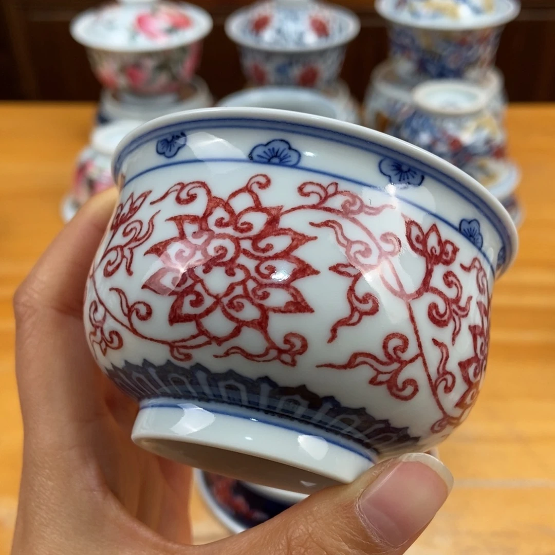 手绘现代茶具非古董