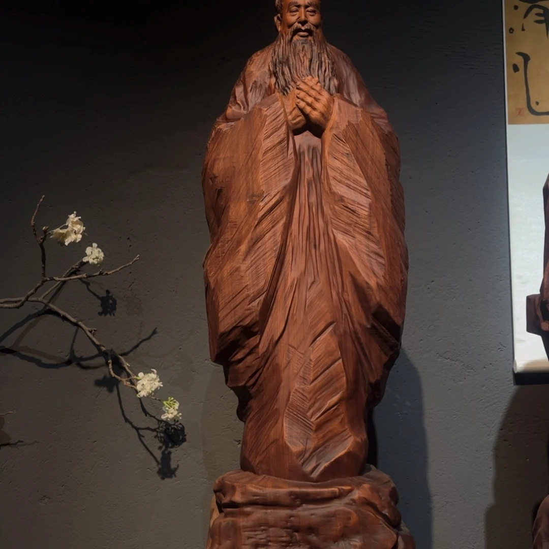 花梨木类钓***子孔子万世师表