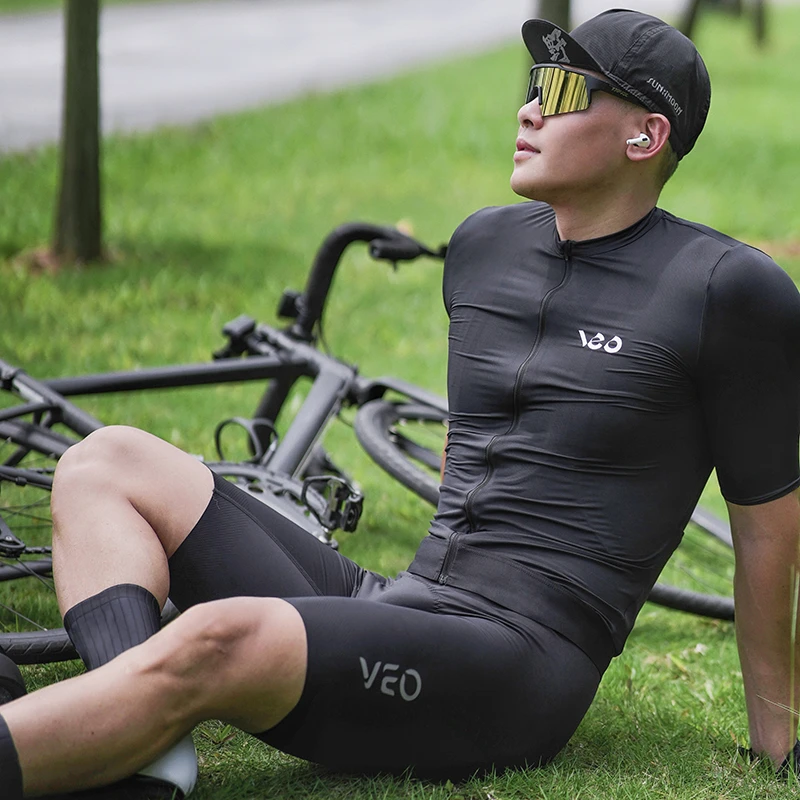 VEO唯派夏季骑行车骑行服山地公路车男女款竞技版短袖上衣-轻逸