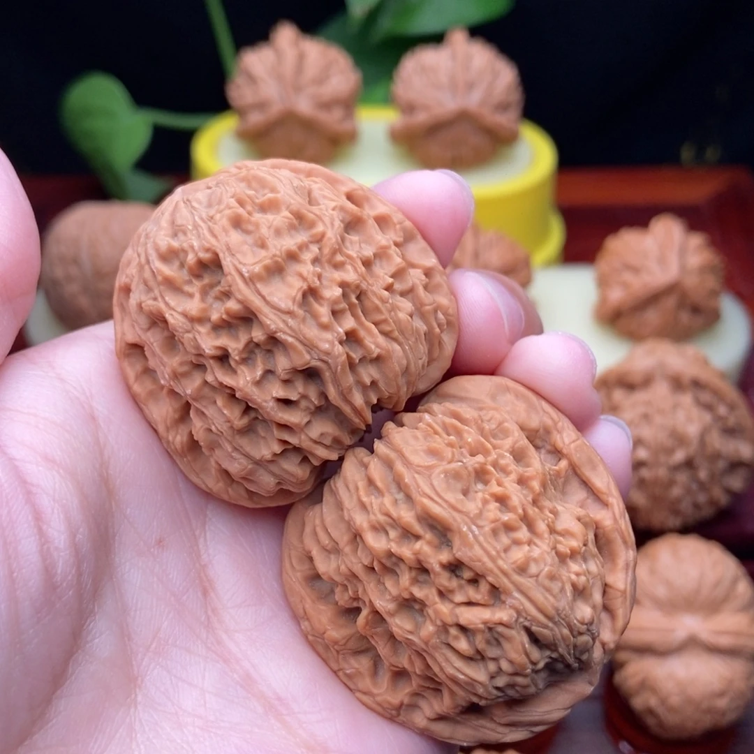 把件文玩核桃精品三角疆41