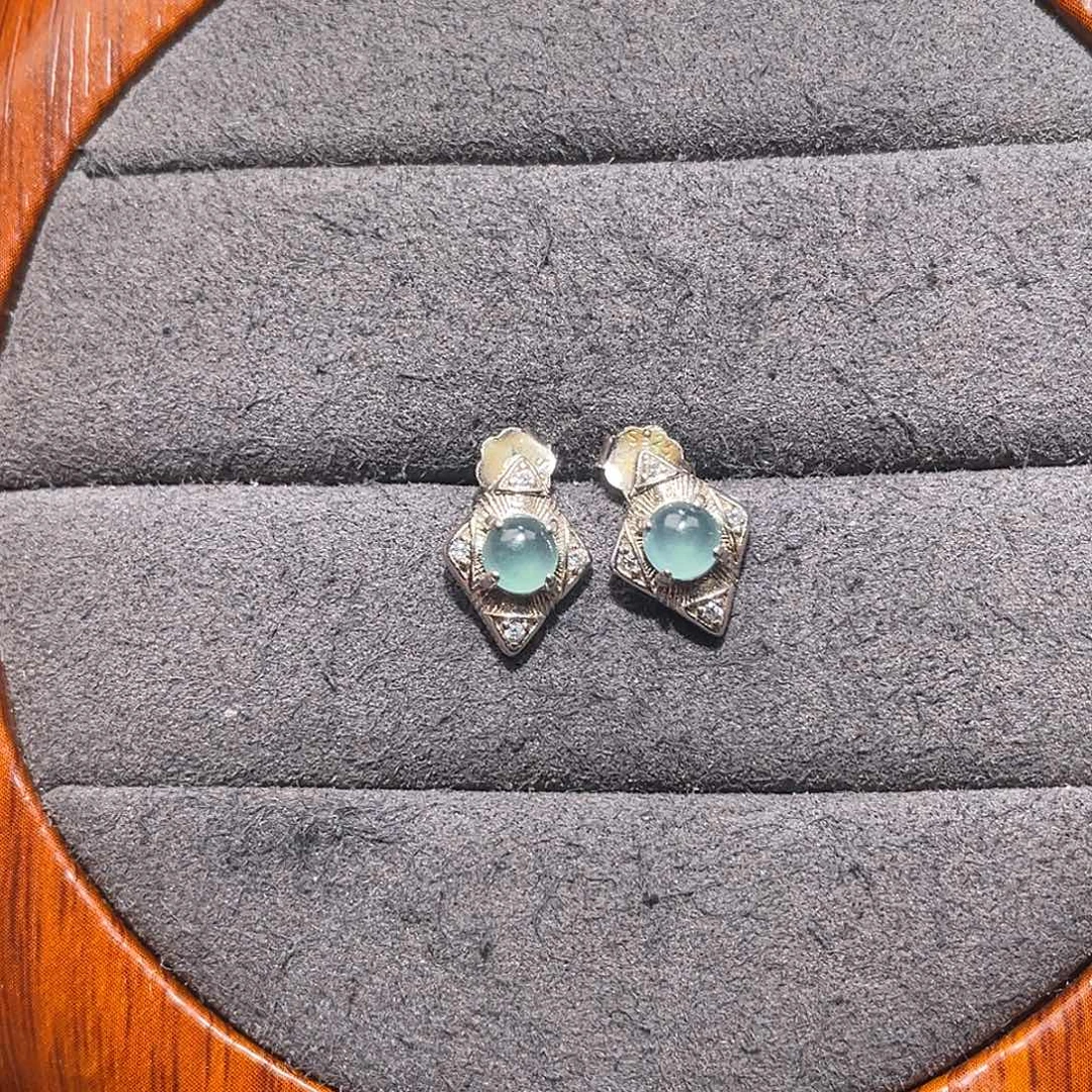 翡翠银S925镶嵌颈饰