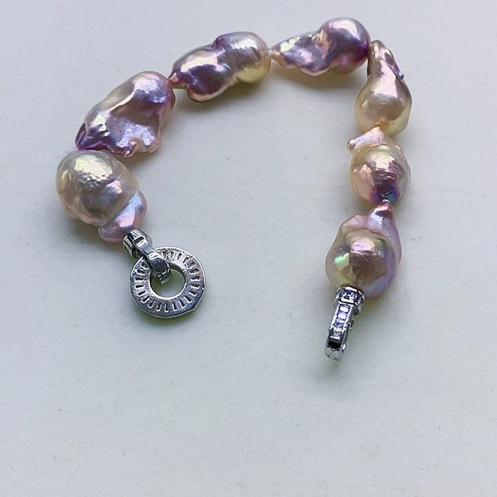 银S925镶嵌淡水珍珠耳饰盈