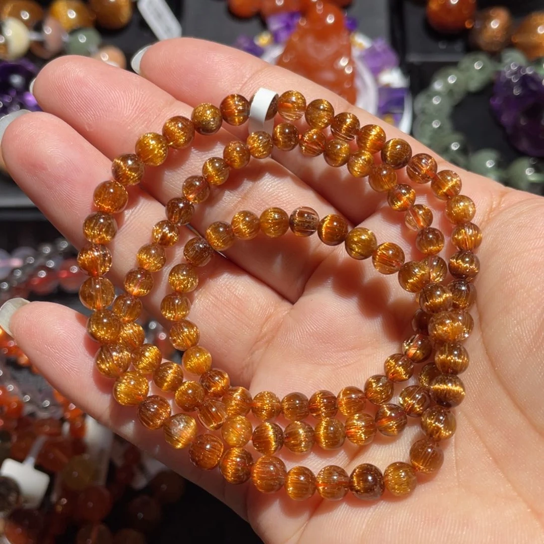 水晶手链未镶嵌铜顺发多圈5mm