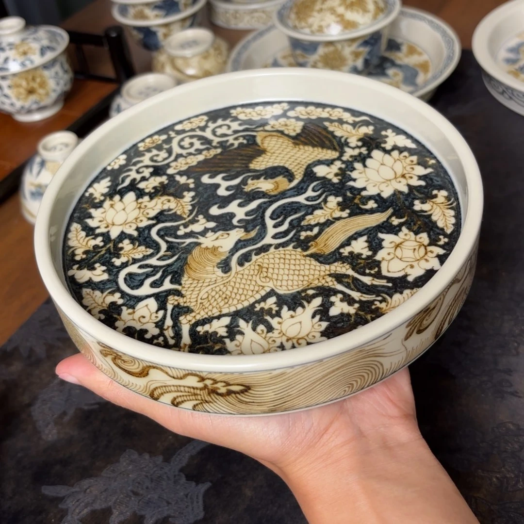摆件景德镇手绘茶器