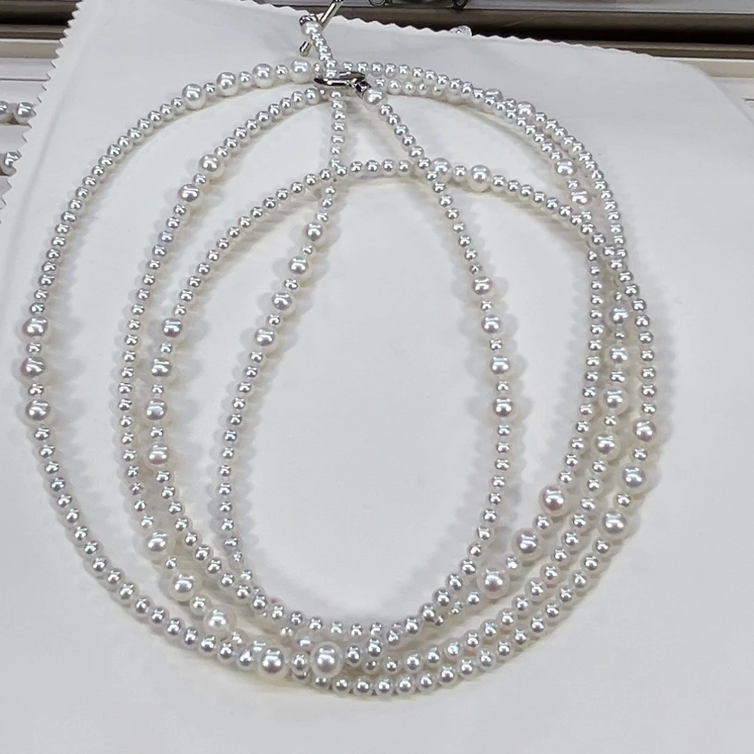 淡水珍珠颈饰银S925镶嵌
