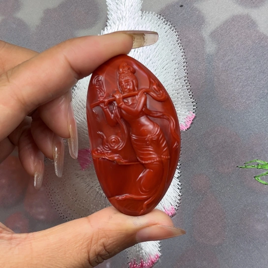 南红玛瑙未镶嵌吊坠