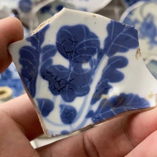 瓷片莱****师现代工艺品青花瓷片