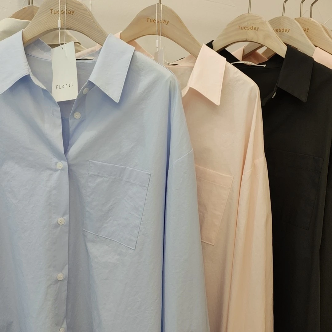 （NO退NO换）设计感小众长袖衬衫女款休闲百搭上衣