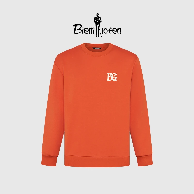 【商场同款新品】上衣休闲户外撞色BG字母情侣款多色长袖圆领T恤