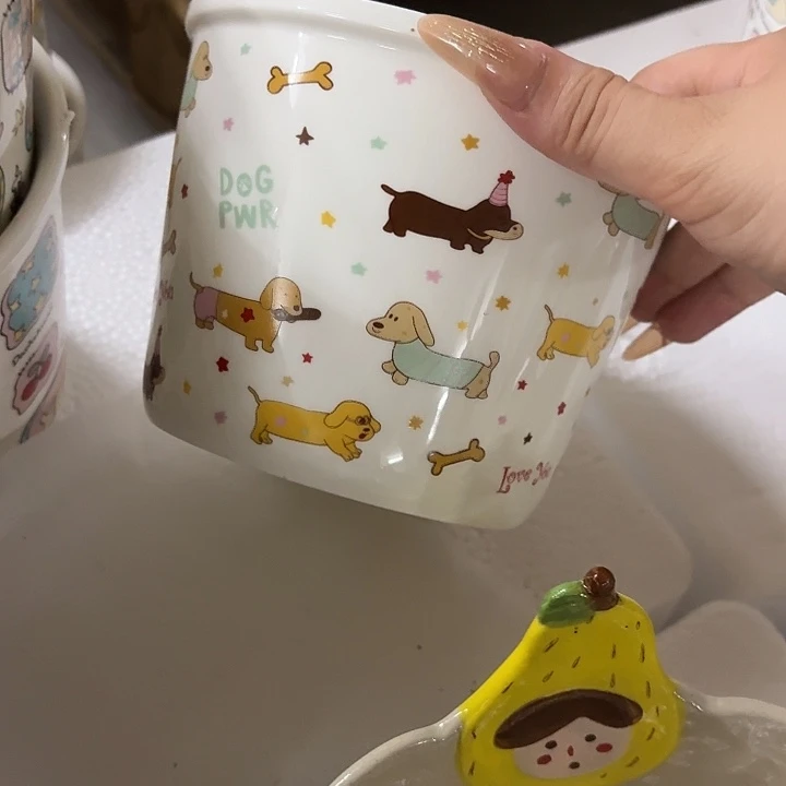 搪瓷正品香肠狗泡面桶