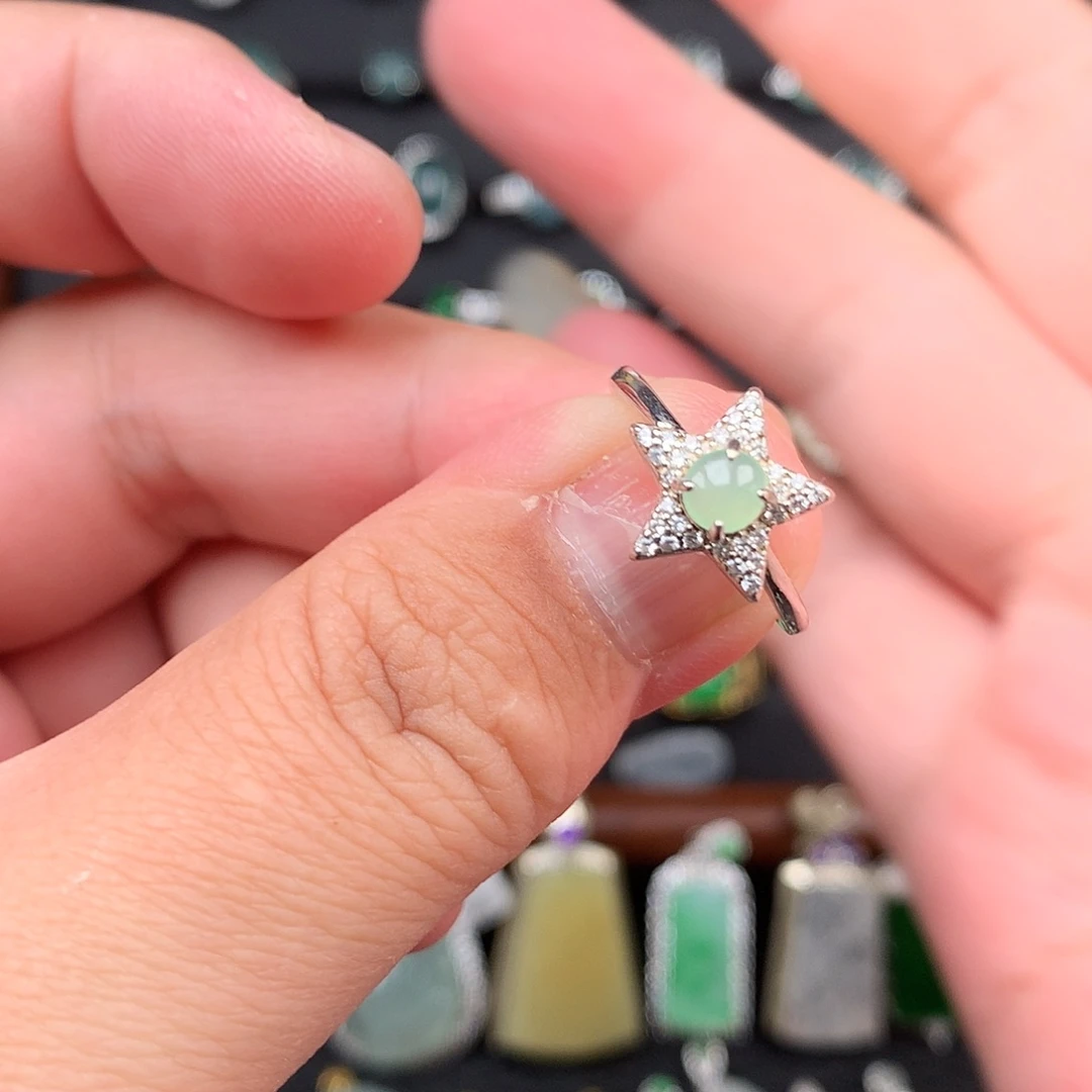 翡翠银S925镶嵌颈饰