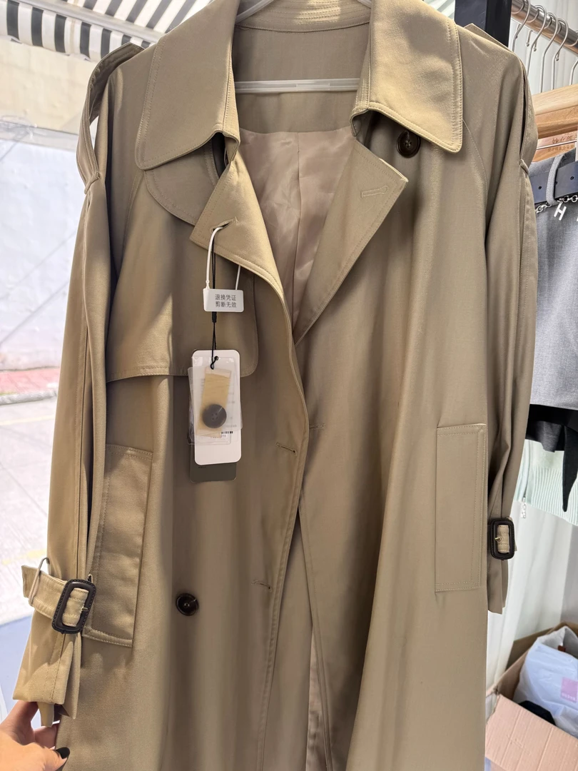 M-miao家早春风衣长款C019