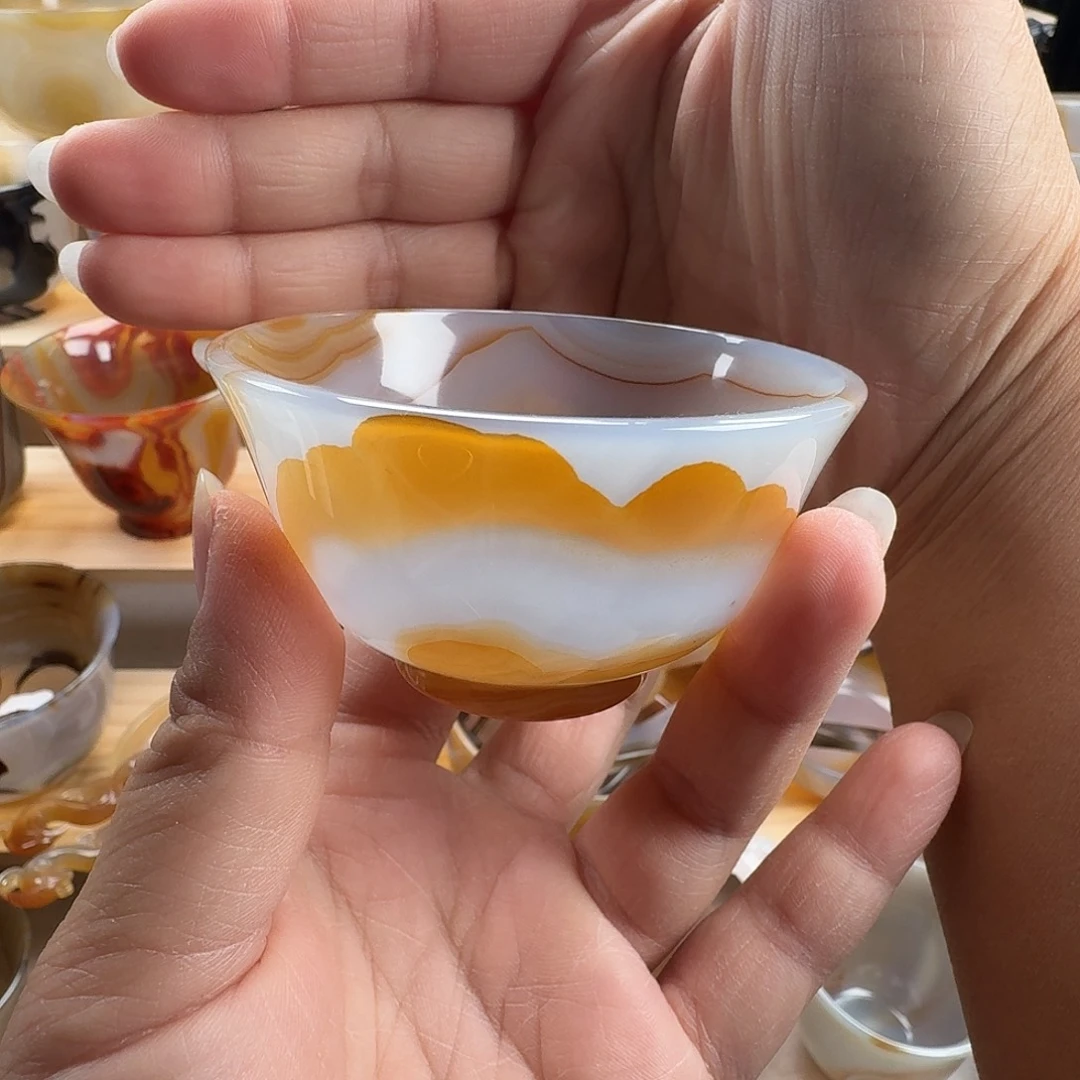 玛瑙/玉髓未镶嵌茶杯