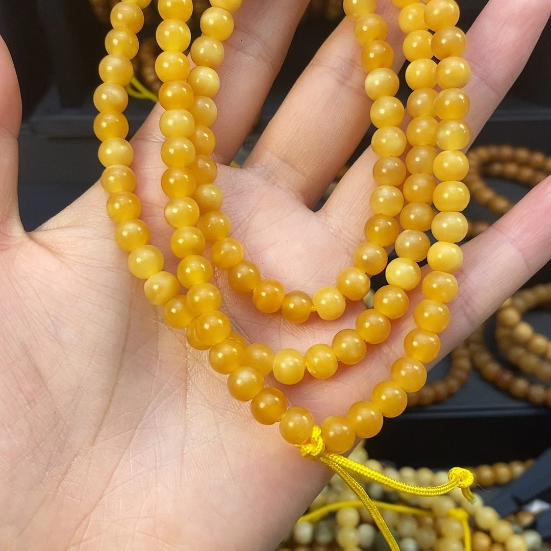 龙眼菩提手串鱼**?龙脊菩提蛋黄脖挂全透卡6➕