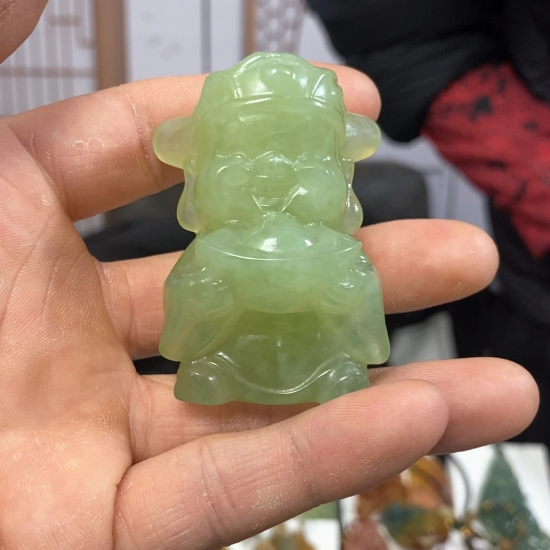 蛇纹石玉手把未镶嵌