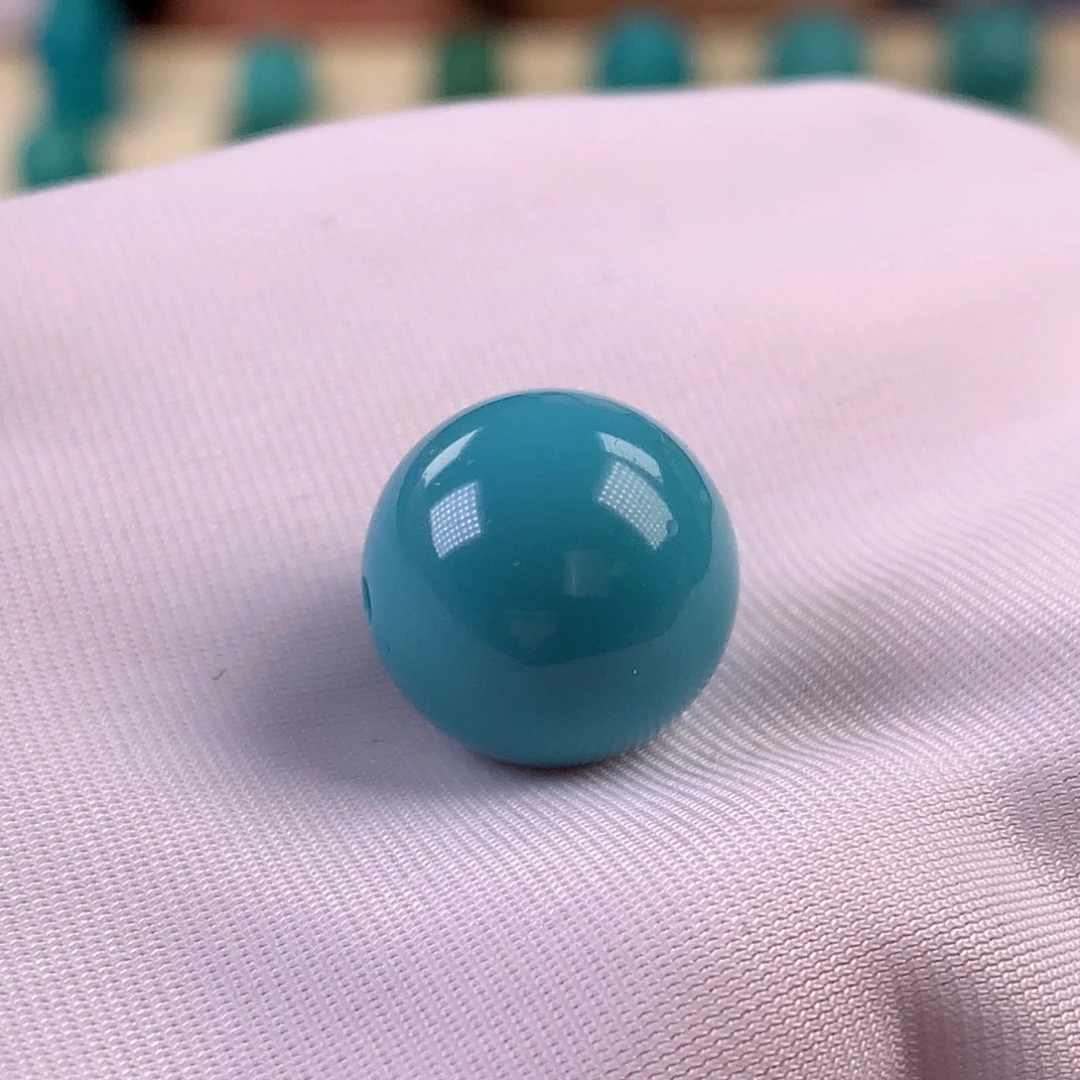 绿松石未镶嵌珠宝奇石13.6mm