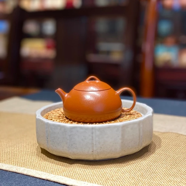 宜兴紫砂壶小品匏瓜壶100cc小容量孟臣款手工红泥紫砂壶手工制作