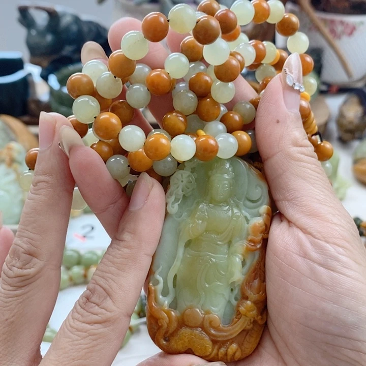 和田玉未镶嵌颈饰思**厚