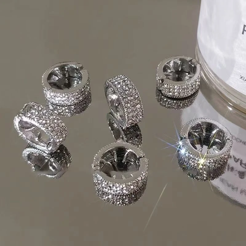 虞书欣同款金属发扣女圆形水钻高级感侧边发扣边夹头饰小触角发夹