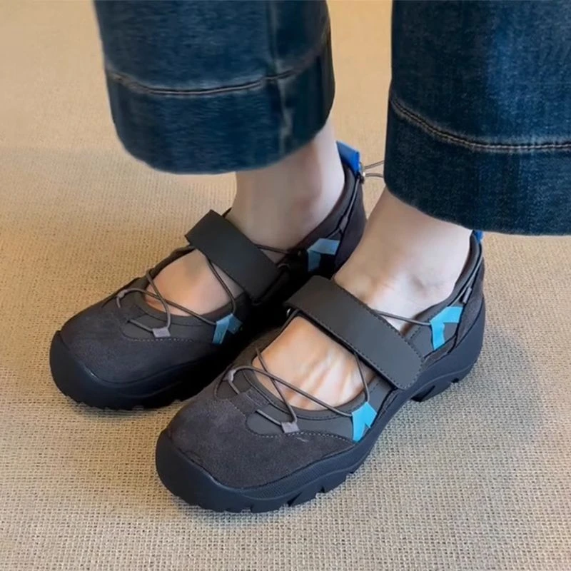 小众复古厚底芭蕾德训鞋女2025年新款夏季百搭时尚休闲玛丽珍单鞋