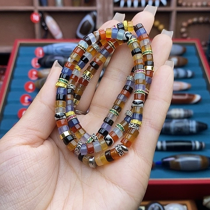 石***来玛瑙/玉髓未镶嵌颈饰